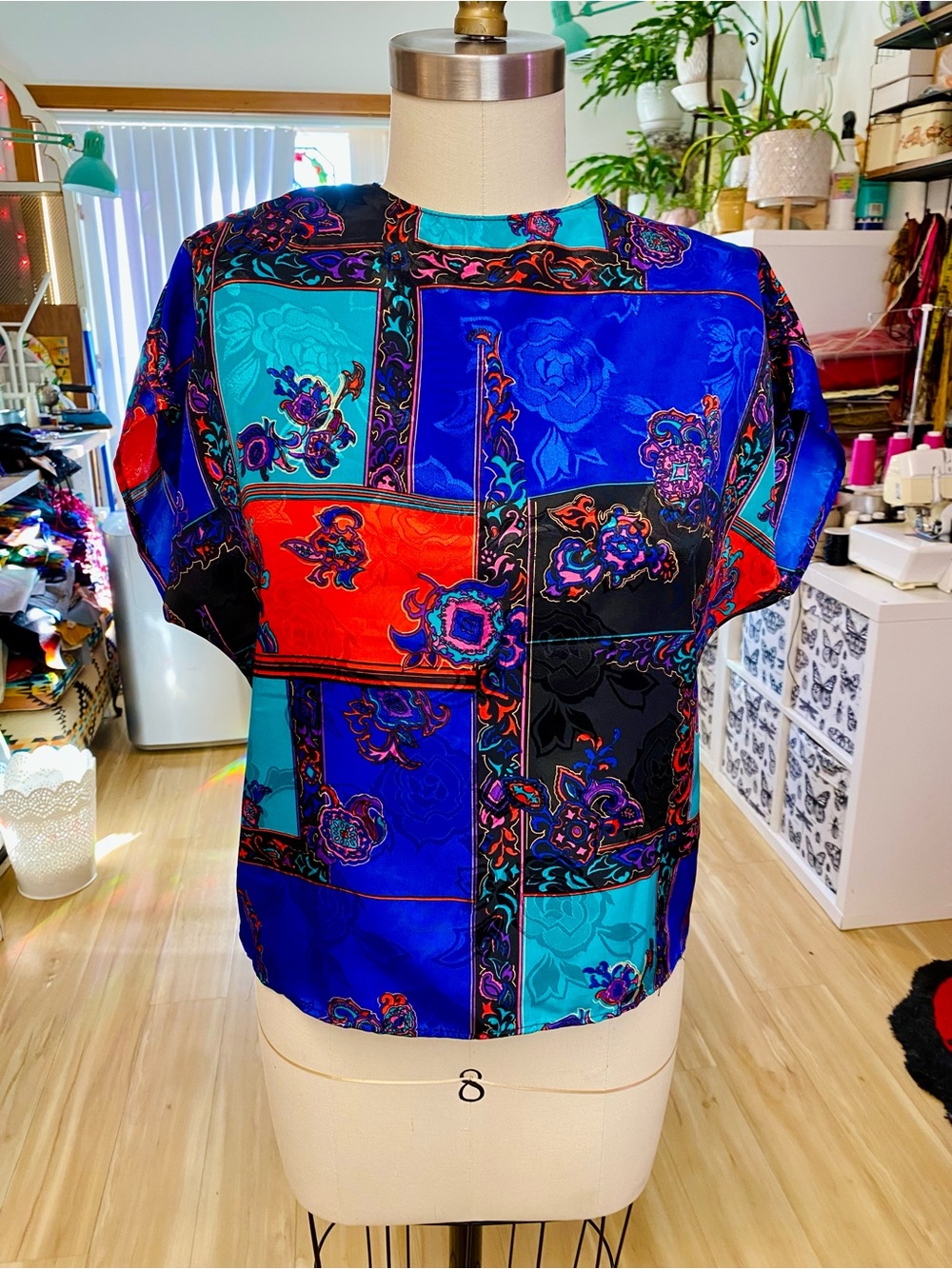 80s Satin Blouse